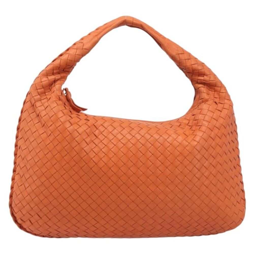 Bottega Veneta Veneta Hobo Intrecciato Nappa Orange Leather Shoulder Bag Bag